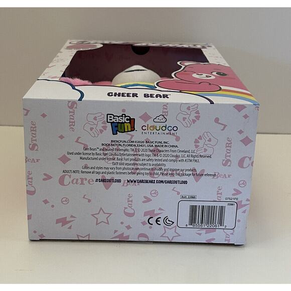 Care Bears Plush Pink Cheer Bear 14 Inch Rainbow Huggable Stuffed Animal Toy NEW - Picture 5 of 5